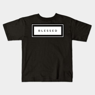 blessed tshirt design Kids T-Shirt